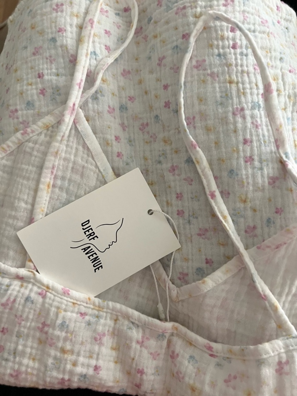 Djerf MUSLIN STRAP TOP SUMMER FIELD M BNWT - Picture 3 of 6